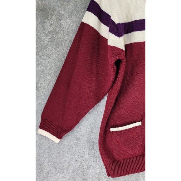 Outlander Sweater Womens Large Multicolor Button Front Knit Cardigan 90s Vintage - Picture 10 of 11